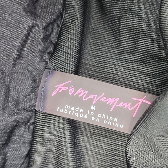 Free People Shorts Womens Medium Black Running Lined Pink 3 Inch High Rise - Picture 3 of 11